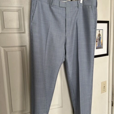 Pre-owned Gucci Men's Wool Pants Blue/sapphire 521787 Z540j 4244 Size It 58 44/45