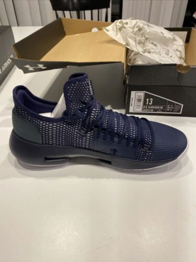 Pre-owned Under Armour Team Issue  Cal Golden Bears Hovr Havoc Low 3020618-400 Size 13 In Blue