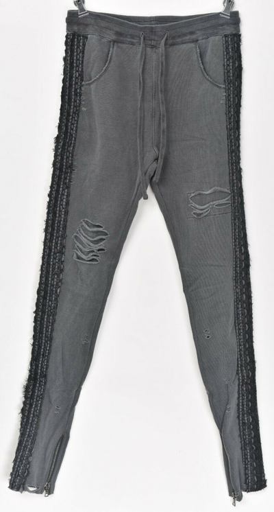 Pre-owned Alchemist $1,790  Vintage Gray Cotton 'coco Rider' Slim Fit Joggers Pants S