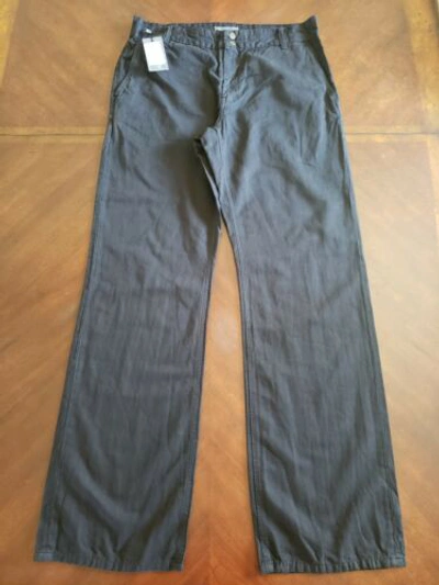 Pre-owned John Varvatos $325  Black Pants Super Rare W Snap Buttons Size 52