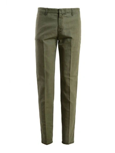 Dondup Dond Up Cotton Pant In Army