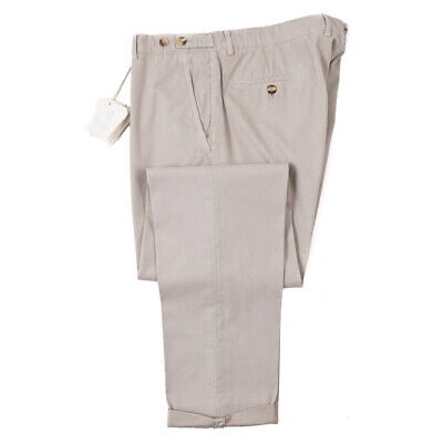 Pre-owned Brunello Cucinelli $725  Stone Beige Button-fly Cotton Pants 39 (eu 56)