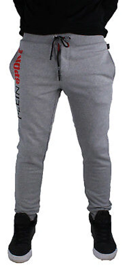 Pre-owned Philipp Plein Sport P17c Mjt0156 "derek" 1046 Grey Sweat Pants In Gray