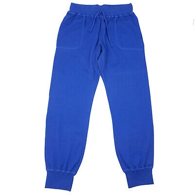 Pre-owned Kiton Napoli Blue Soft Jersey Cotton Sweatpants Eu56/xxl (36-38) Jogger Pants