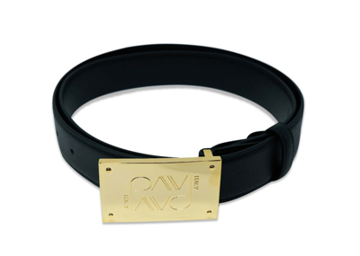 Pre-owned Pavi Italy Black Men´s Belt 660610