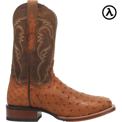 Pre-owned Dan Post Alamosa Full Quill Ostrich Boots Dp4874 All Sizes - In Brown