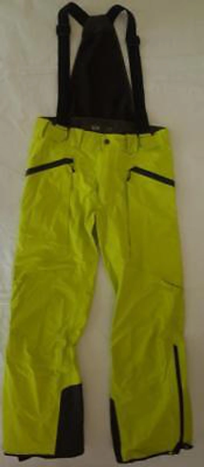 Pre-owned Mountain Hardwear Boundaryseeker Pant W/ Suspenders Mens S-m-xl Ski Snow Shell In Fresh Bud