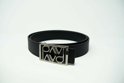 Pre-owned Pavi Italy Black Belt 660611 For Men