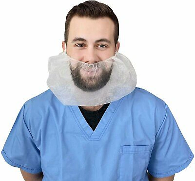Pre-owned Amz Supply White Polypropylene Beard Cover 5000 Pack Beard Caps