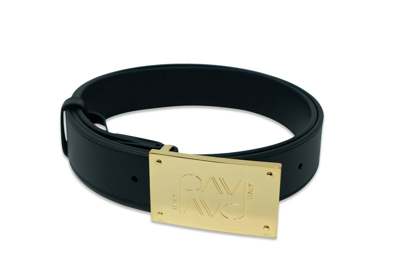 Pre-owned Pavi Italy Black Men´s Belt 660609g