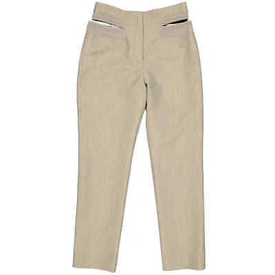 Pre-owned Burberry Technical Wool Reconstructed Trousers In Gray