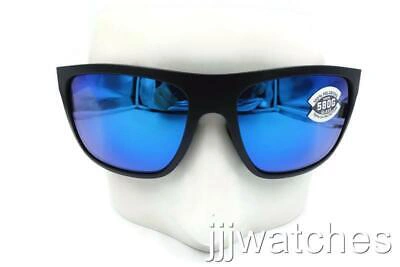 Pre-owned Costa Del Mar Broadbill Black Blue Mirror 580g Sunglasses 06s9021-90212061