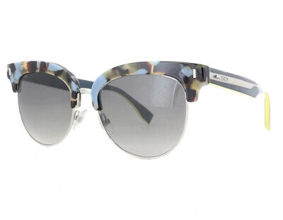 Pre-owned Fendi 0154s-udtvk Black Sunglasses In Gray