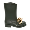 Jw Anderson J.w. Anderson High Boot Chain In Forest Green