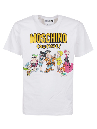 Moschino Mens White Other Materials T-shirt
