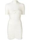 Alexander Wang Fitted Bodice T-shirt Dress In Neutrals