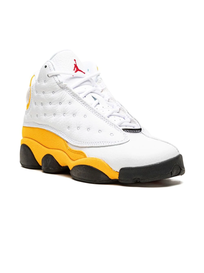 Jordan Kids' Air  13 Retro "del Sol" Sneakers In White