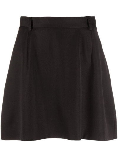 Balenciaga Large Mini A-line Skirt In Black
