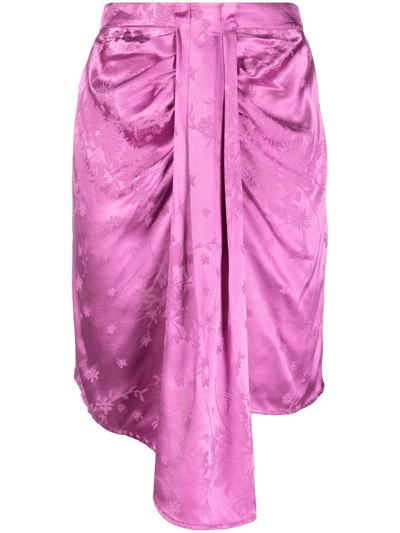 Sabina Musayev Sabina Musáyev Woman Mini Skirt Fuchsia Size S Viscose, Rayon In Pink