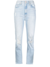 MOTHER STRAIGHT-LEG CUT-OUT JEANS