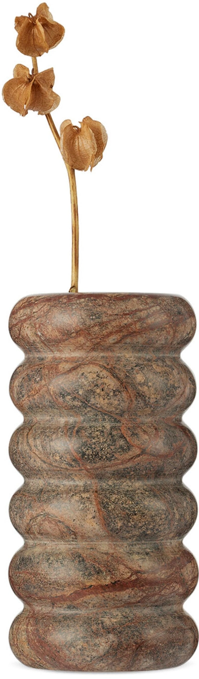 Ferm Living Brown Bendum Vase In Brown Bidasar