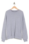 Bella+canvas Side Zip Sweatshirt In Athletic Heather