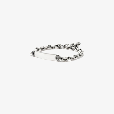 Hoorsenbuhs Sterling Silver Open-link Diamond Chain Bracelet
