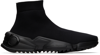 Ferragamo Sock-style High-top Sneakers In Nero 9000 || Nero