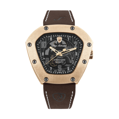 Tonino Lamborghini Spyder Automatic Mens Watch Tlf-t06-5 In Black / Brown / Gold / Gold Tone / Rose / Rose Gold / Rose Gold Tone / White