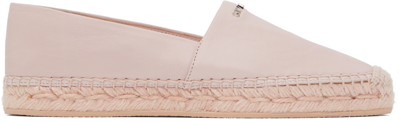 Givenchy Leather Logo Plaque Espadrilles In Light Pink