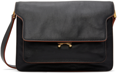 Marni Black Medium Soft Trunk Bag In Z509t Black