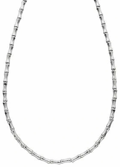 Pre-owned Elements Silver Womens Bamboo Necklace - Silver