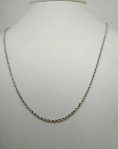 Pre-owned Gioielli Tosti Necklace White Gold 18k Jersey Torchon 44 50 60 Cm Solid 18k Gold Chain Necklace
