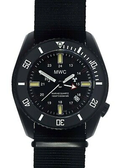 Pre-owned Mwc 500m Pvd Submarine/naval Crew Watch |gtls | Helium Valve | Sapphire Crystal