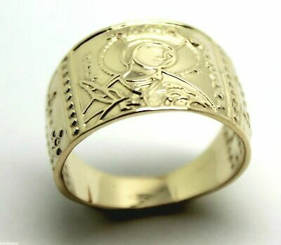 Pre-owned Kaedesigns Genuine Solid 9ct 9k White Or Rose Or Yellow Gold St Saint Catherine Ring