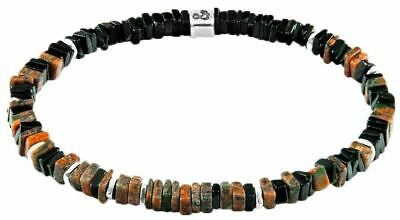 Pre-owned Anchor And Crew Mens Innot Stone Bracelet - Red Unakite