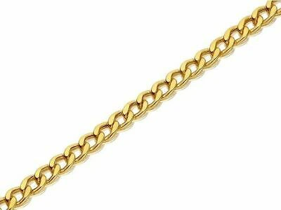 Pre-owned F. Hinds F.hinds 9ct Gold 2mm Wide Curb Chain 16" Inch Necklace Jewelry Gift Unisex