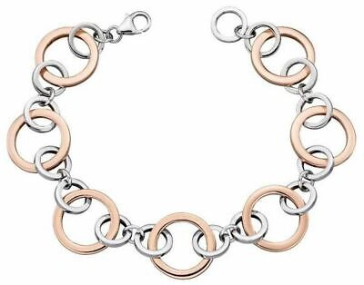 Pre-owned Elements Silver Womens Multi Link Bracelet - Silver/rose Gold