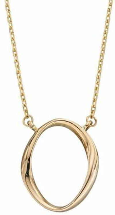 Pre-owned Elements Gold Womens Twist Necklace - Yellow Gold