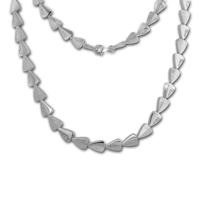 Pre-owned Silberdream Designwahl Necklaces White Silver 44cm To 45cm 925 Silver Sdk4902wx