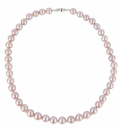 Pre-owned Aurora Pearl  Womens Medium Ice Drop Freshwater Pearl Necklace - Lavender
