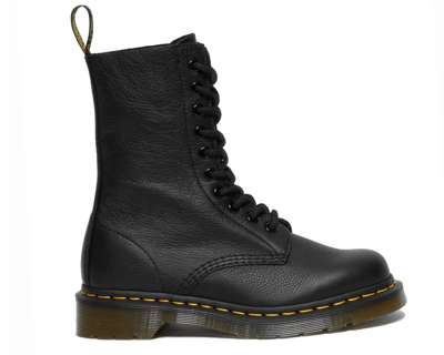 Pre-owned Dr. Martens Sale Dr Martens 1490 Virginia Leather 22524001 10 Eye Boots Black Rrp 160