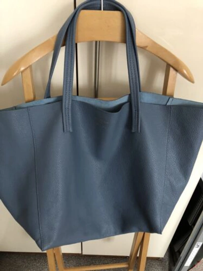 Pre-owned Kurt Geiger Bag Blue Large Beautfiful Soft Leather Rrp 199