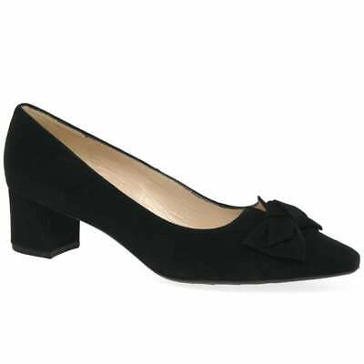 Pre-owned Peter Kaiser Blia Womens Suede Court Shoes