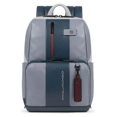 Pre-owned Piquadro Men Business Backpack  Bagmotic Ca3214ub00bm Anti Theft Bag In Leather