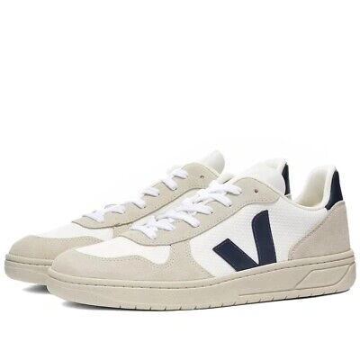 Pre-owned Veja V-10 B-mesh White & Nautico