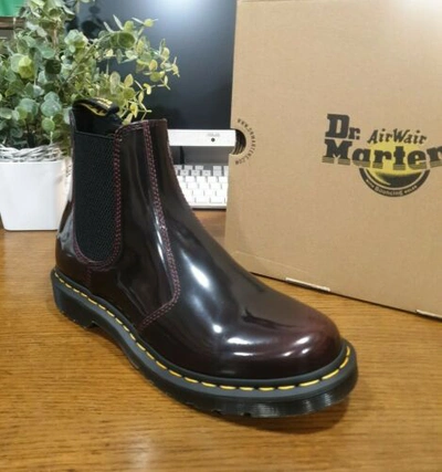 Pre-owned Dr. Martens' In Box Dr Martens 2976 Arcadia Womens Cherry Red Chelsea Boot Size Uk 9
