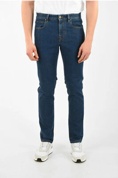 Pre-owned Ermenegildo Zegna Men Jeans Zzegna Stretch Cotton 5 Pocket Slim Fit Jeans 18 Cm