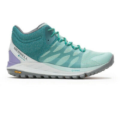 Pre-owned Merrell Womens Antora 2 Mid Gore-tex Trail Running Boots Blue Sports Outdoors