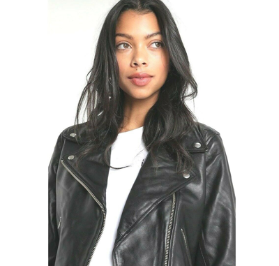 Pre-owned Levi's Ladies 100% Authentic Leather Biker Jacket